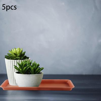 5 Pack Plant Drainage Trays for Flower Pots, Versatile Drip Indoor Use