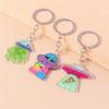 Creative Acrylic UFO Keychain Modern Key Ring Accessory Perfect Gift For Sci Fi Fans And Space Enthusiasts