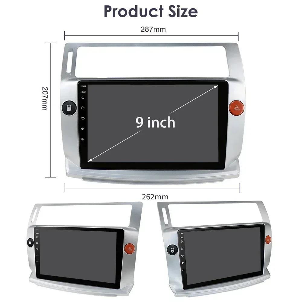 Ossuret Intelligent Car Radio Android for Citroen C4 C Triomphe C Quatre 2004-2009 Carplay Car Stereo Multimedia Video Player GPS 2din 7862 Audio