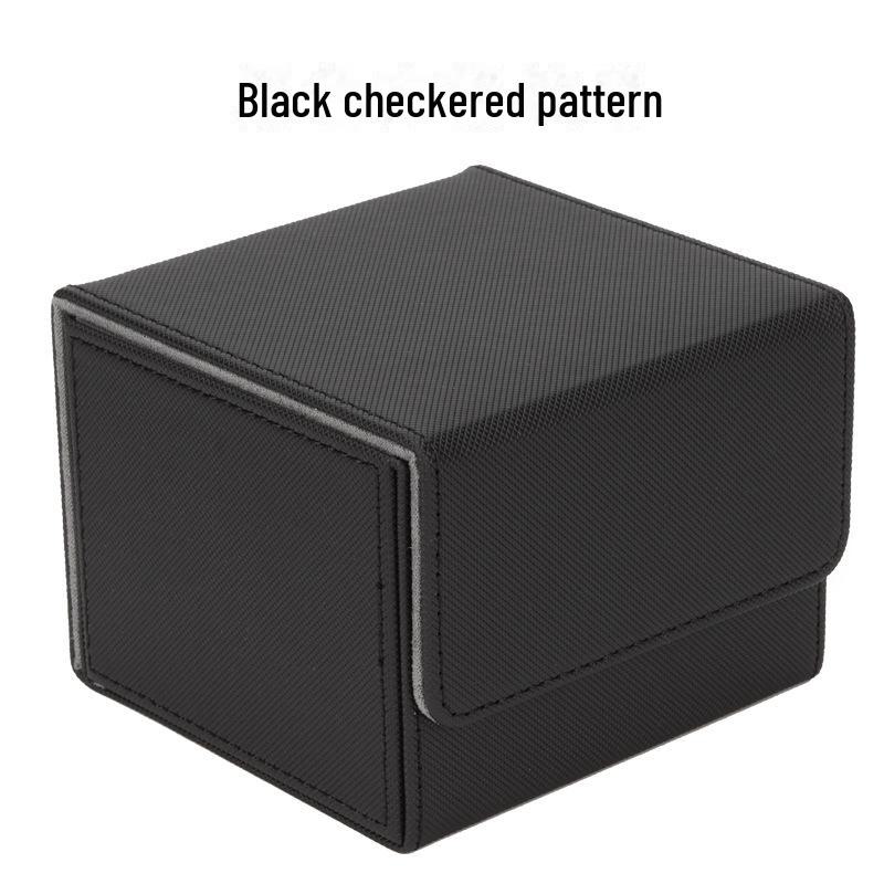 Tuoxiang Kartenhalter-Set: Einzelner Ärmel (140) + Doppelhülse (100) PU-Aufbewahrungsbox für MTG/TCG-Karten.