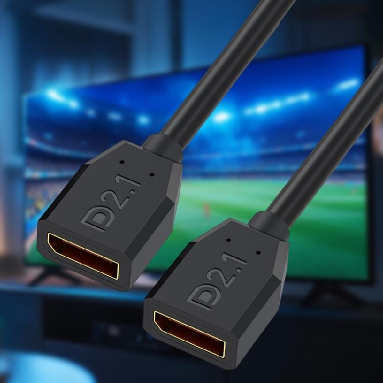 2.1 Cable 16K@30Hz 8K@120Hz 4K@240Hz Cord Female to Female Support for PC HDTV Laptops Gaming Monitors