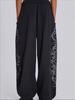 Unisex Vintage Y2K Oversized Wide Leg Joggers Women Sweatpants Streetwear Loose Casual Gym Yoga High Waist Pants