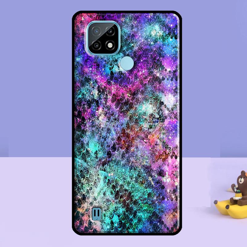 Snake Skin Case For Realme 13 10 11 12 14 Pro Plus C75 C67 C61 C55 C53 C51 C35 C21Y C25S GT 7 Pro 6 6T