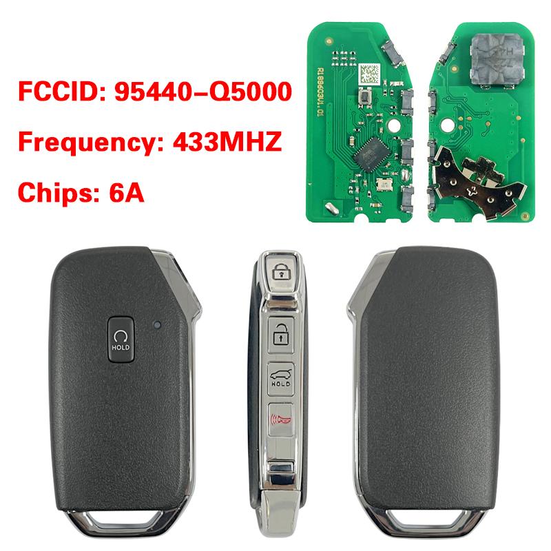 PN 95440-Q5410 Q5000 Q5010 Q5200 Q5400 Q5510 Q5700 Q5710 Q7000 Q5900 Q6000 For KIA Seltos Smart Car Key Remote 433MHz 6A Chip