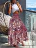 Women's High Waist Slimming Summer Fashion Printed Skirt