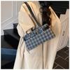 Large-capacity commuter bag women's shoulder bag summer versatile new casual plaid underarm bag tote bag
