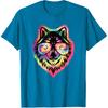 Cool Wolf Funny Wolf Lover Wildlife Men Boys Kids T-Shirt
