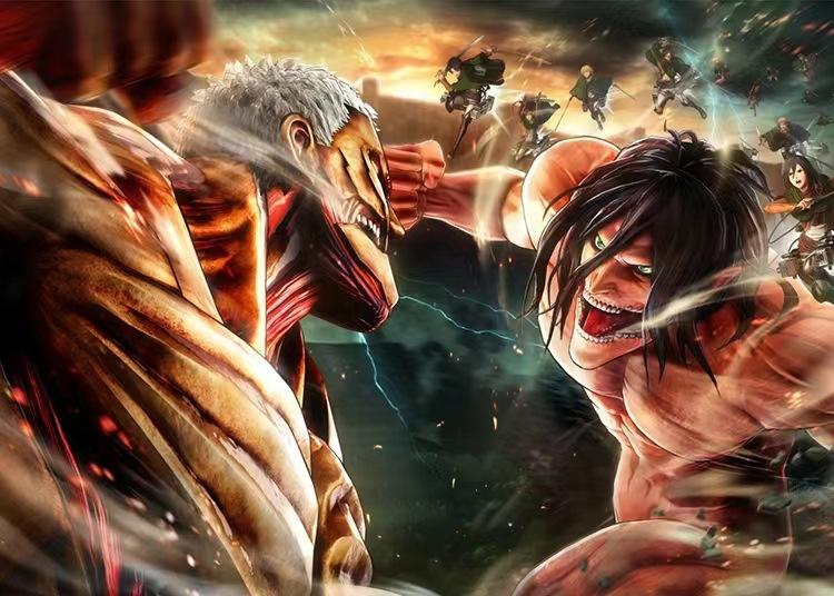 Attack On Titan Figure Kneeling Standing Muscle Eren Ornament Ancestor Giant Eren Figure Model Ornament