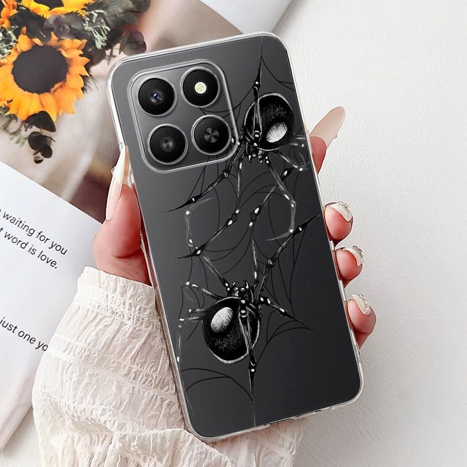 For Honor 400 Smart 2025 Case Fashion Bamboo Flower Soft Silicone Clear Bumper Protective Cover For Honor 400 Lite ABR-NX1 Funda
