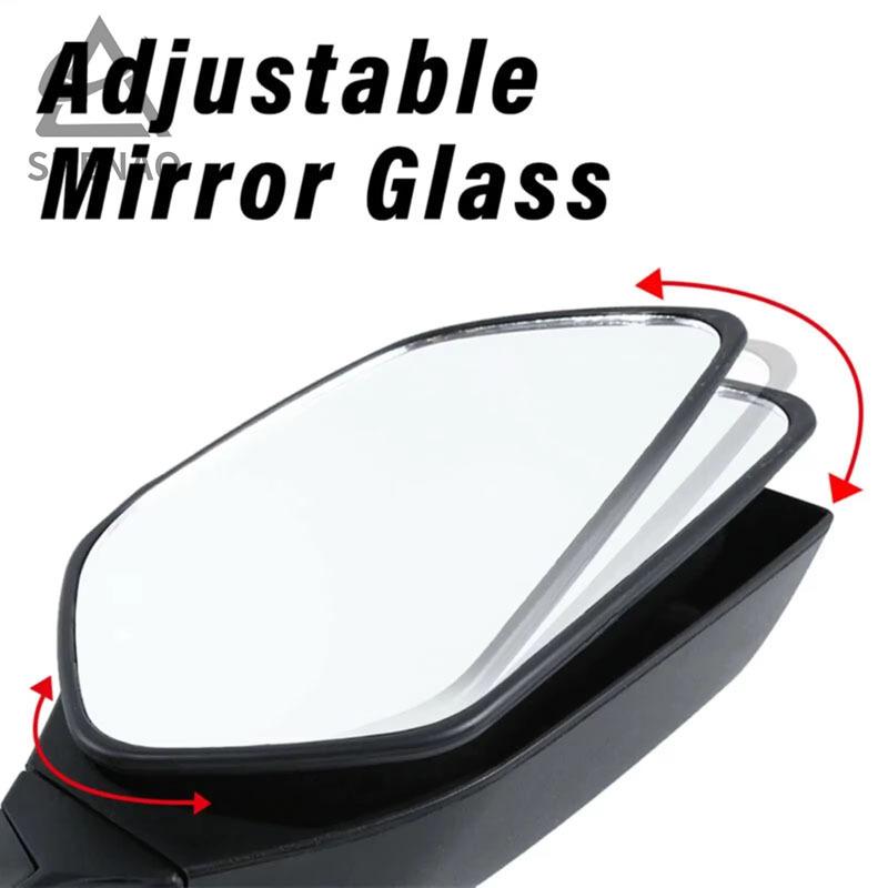 Motorcycle LED Rearview MIrror with LED Turn Signal Light Side Mirrors For Ninja ZX 10R ZX-10R 2011-2015 2016-2020 H2 2014-2015