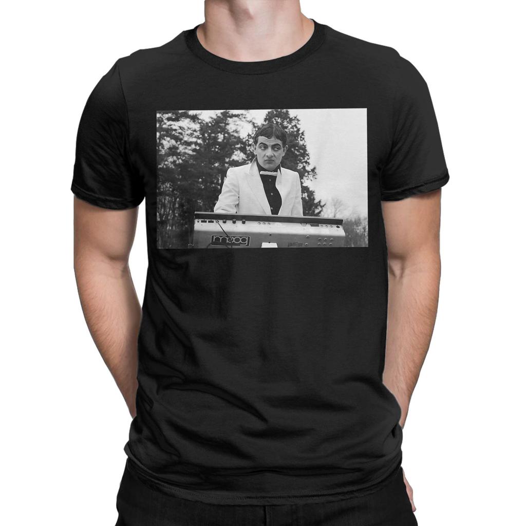 Humor Rowan Atkinson Not The Nine O Clock News Mr Bean Actor T-Shirts Men Round Neck Cotton T Shirt Short Sleeve Tee Shirt Tops