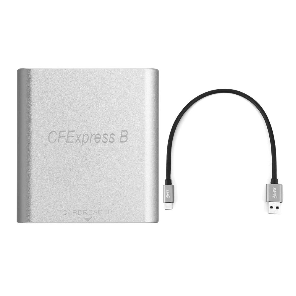 Portable CFexpress Card Reader USB 3.1 Gen 2 CFE B Memory Card Drive-Free for Laptop Computer Phone for MacBook iPad Chromebook