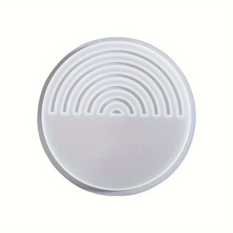 

1 шт. круглая геометрическая полосатая силиконовая форма для подставки под стакан - формы для литья под давлением для самостоятельного изготовления подставок под стакан, глиняных поделок, подноса для украшений