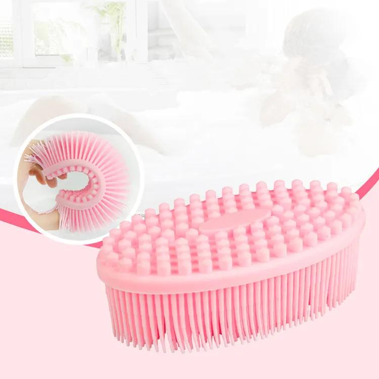 Face & Body Gentle silicone Cleaning brush Scrub Skin Exfoliation Massage Nubs Improve Cellulite Bathroom Set Accessories