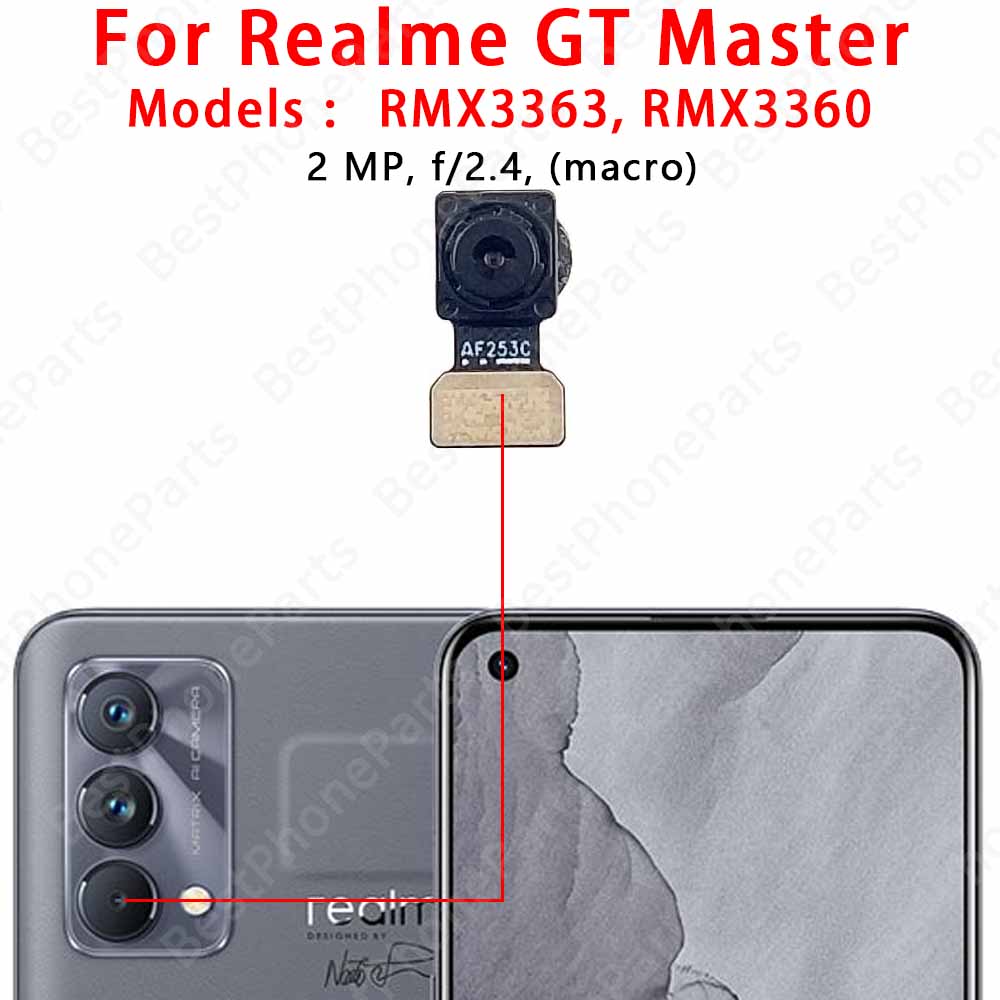 Fotocamera Posteriore Anteriore Per Realme C55 C67 4G GT Master GT Neo Modulo Fotocamera Principale Cavo Flessibile Sostituzione Ricambi