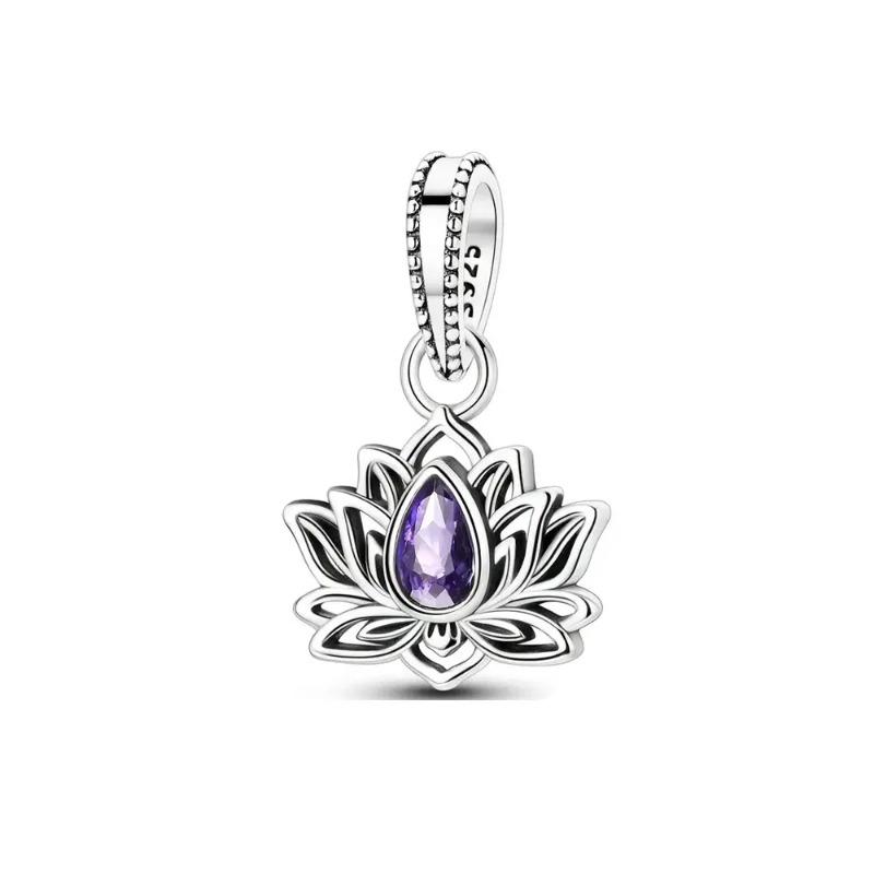 New 925 Silver Heart Bow Dog Palm Turtle Elephant Bead Pendant Charm for DIY Bracelet Jewelry