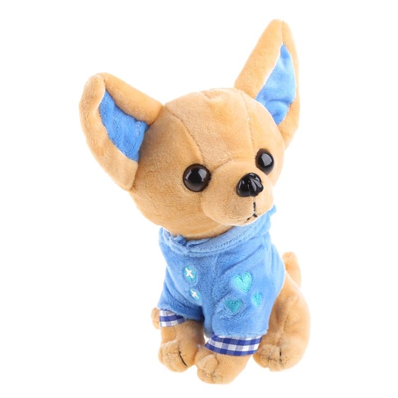 Soft Plush Chihuahua for Doll Stuffed Animal Toys Cute Cartoon Dog Toy for Girls Kids Lovely Birthday Christmas Present