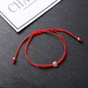 Multilayer Rope Blue Evil Eye Bracelet Adjustable Women Men Black Red String Bracelets Jewelry