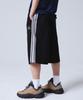 TRAVEL Nylon Line Tape Shorts Black