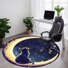 1pc Moon Cat Office Round Area Rug, Indoor Mat Suitable For Office, Under Office Chairs Bedroom Living Room Home Decor, Room Deco