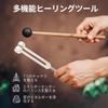 aninako Tuning Fork Set, 128+256+512Hz, with Tuning Fork Hammer and Base for Sound Vibration Tools