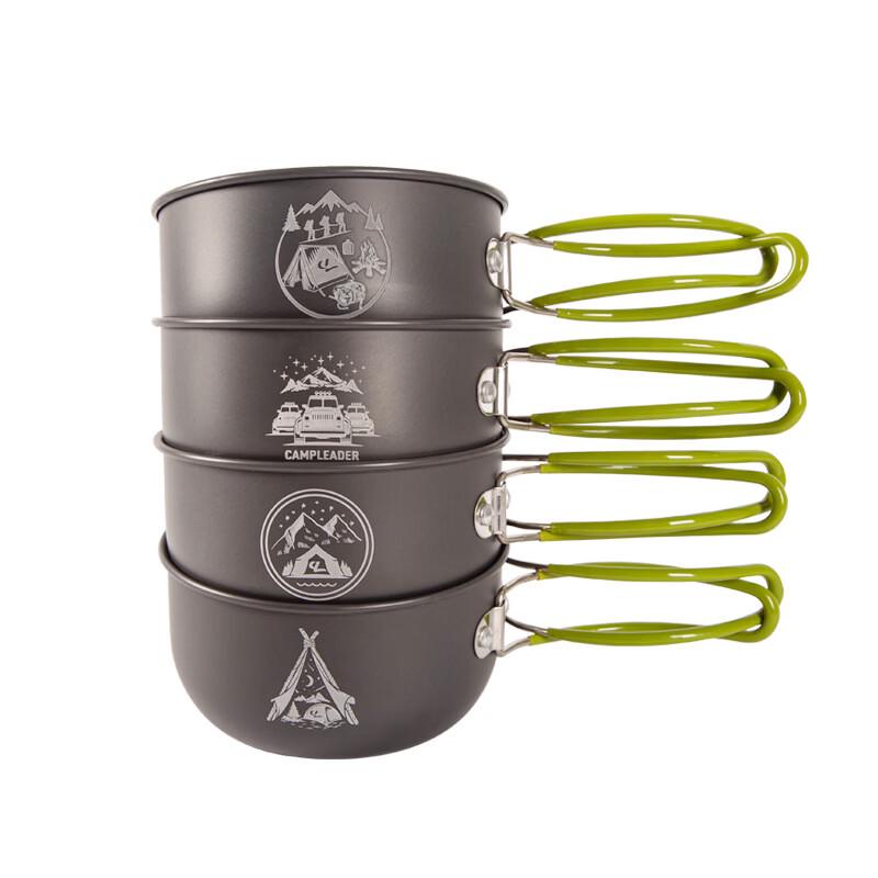 Gongziyu 4-Piece Outdoor Camping Cookware Set