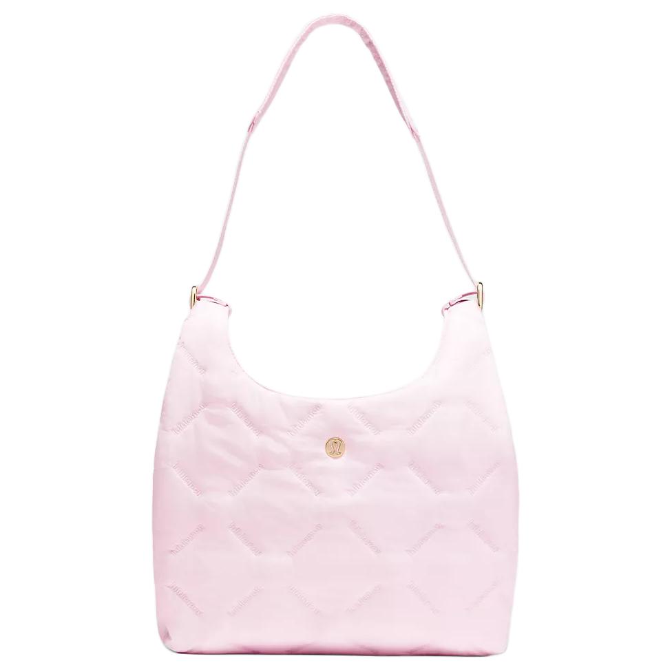 Lululemon Quilty Pleasures 5L Brand Logo Nylon Mini Shoulder Bag Women bags Bliss-Pink LW9FXOS-035486 Happiness Pink 27670₽