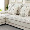 Summer Pure Cotton Washed Sofa Cushion Four Seasons Universal Non-Slip Embroidery Simple Cloth Cotton Backrest Towel Cover Cloth