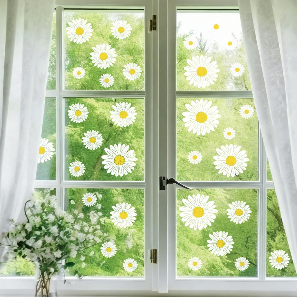 Creative Daisy Bedroom Kitchen Bathroom Wall Decoration Stickers