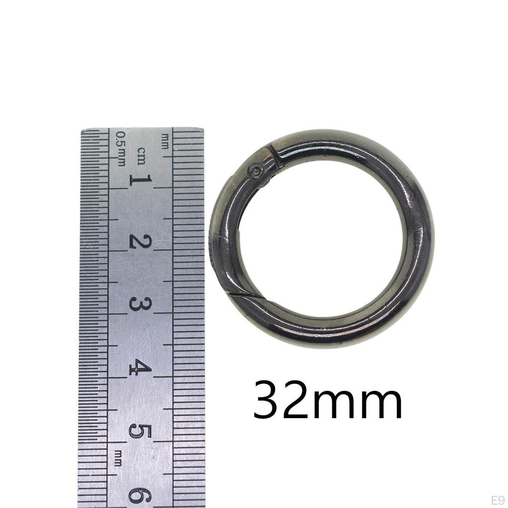 Set 6 Clipsuri Tip Carabină cu Inele O cu Arc pentru Artizanat DIY