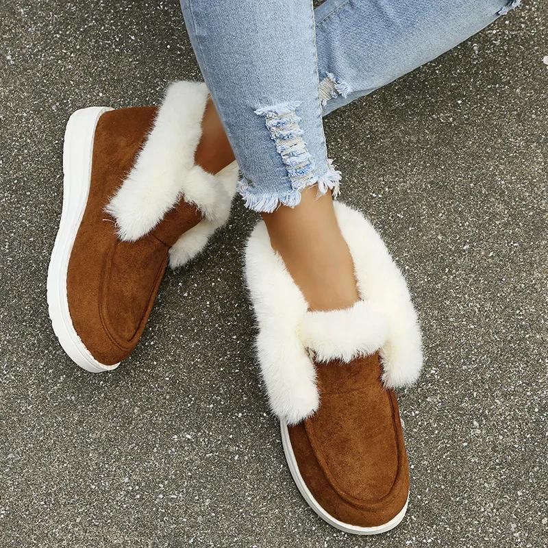 Women Winter Boots Thickening Plush Warm Snow Boots Cotton Shoes For Women Boots Plus Size Winter Shoes Botines Botas Mujer