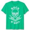 Rock N Roll Unisex T Shirt Skull Alternative Monochrome Graphic Tee