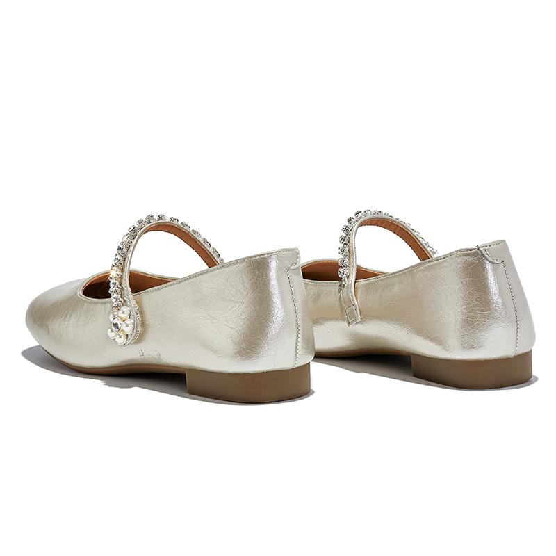 Fashion AIYUQI 2025 New Women's Mary Jane Shoes Non-slip Square Toe Flat Shoes Female Large Size Ballet Girl Shoes