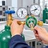 Dual Pressure Gauge Gas Pressure Reducer Green Pressure Regulating Valve  Gas Cylinder