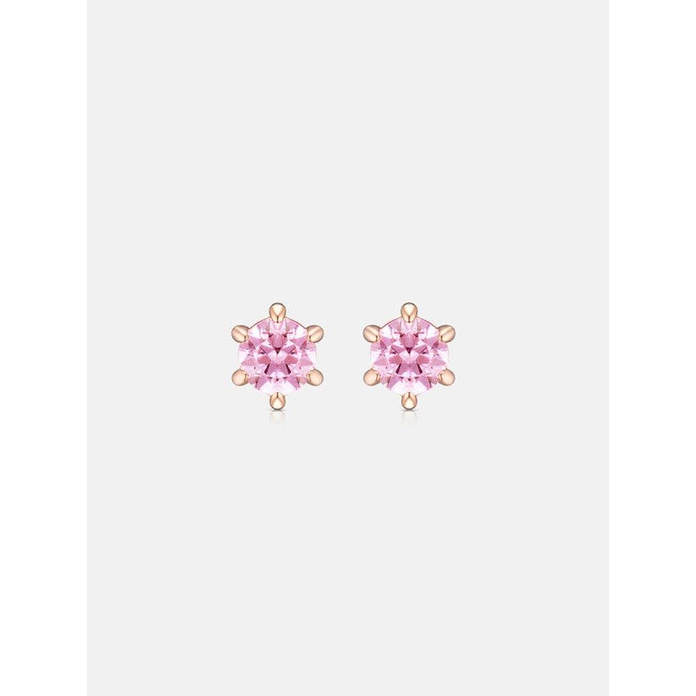 René Perla Sterling Silver Rose Earrings A243Se9001Rpp