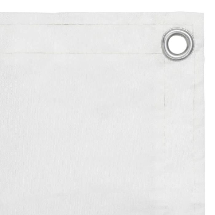 VIDAXL White Balcony Screen 90x400 Cm - Waterproof and UV-resistant