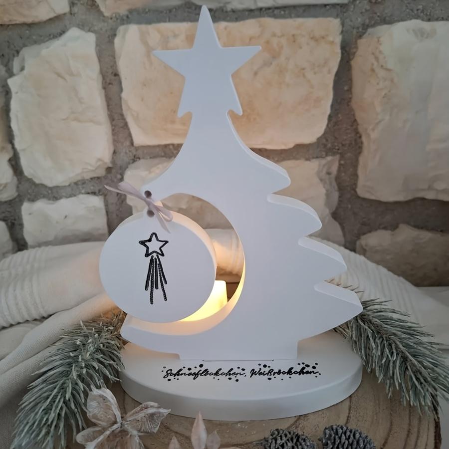 DIY Weihnachtsdekorationen Weihnachtsbaum Tonform Silikonform Bilderrahmen Silikonform Geeignet für Gips Beton Basteln