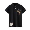 Li Ning Versatile Knit Cat Logo Print High Street Comfortable Outdoor Loose Fit Drop Shoulder Short Sleeve Polo Shirt APLT137-1(TEAM702-A16)