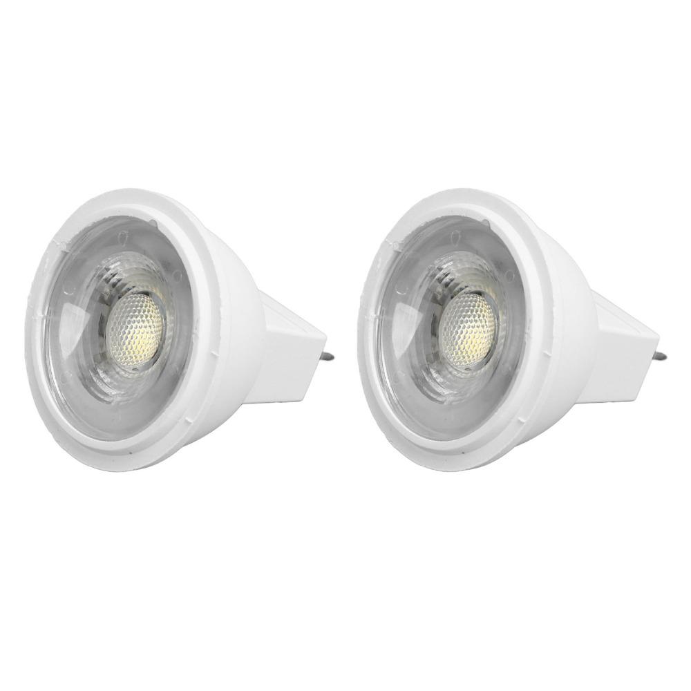 2PCS Bi-Pin Base MR11 Light Bulb 3W Low Voltage LED Spotlights Easy GU4 Spotlight Bulbs  Bedroom