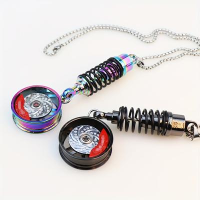 Car Wheel Shock Absorber Decorations Car Interior Rearview Mirror Pendant Car Pendant Hanging, Halloween, Christmas Gifts