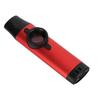 Metall Kazoo Mundstück aus Harz Einstellbare Dichtigkeit Blasinstrument mit Flötenmembranen Rot