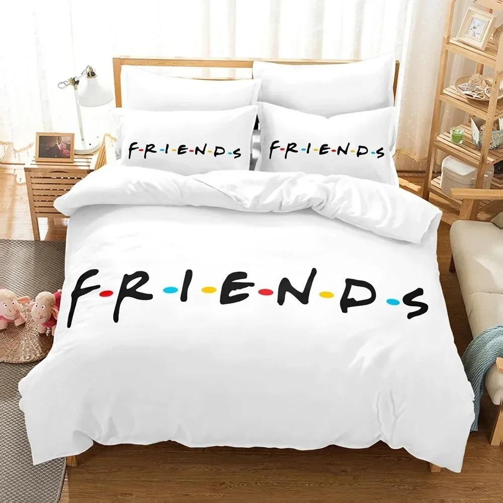 Comforter 3D Print Friends Tv Movie Bedding Set Bedroom Soft Modern S Comefortable Kids And