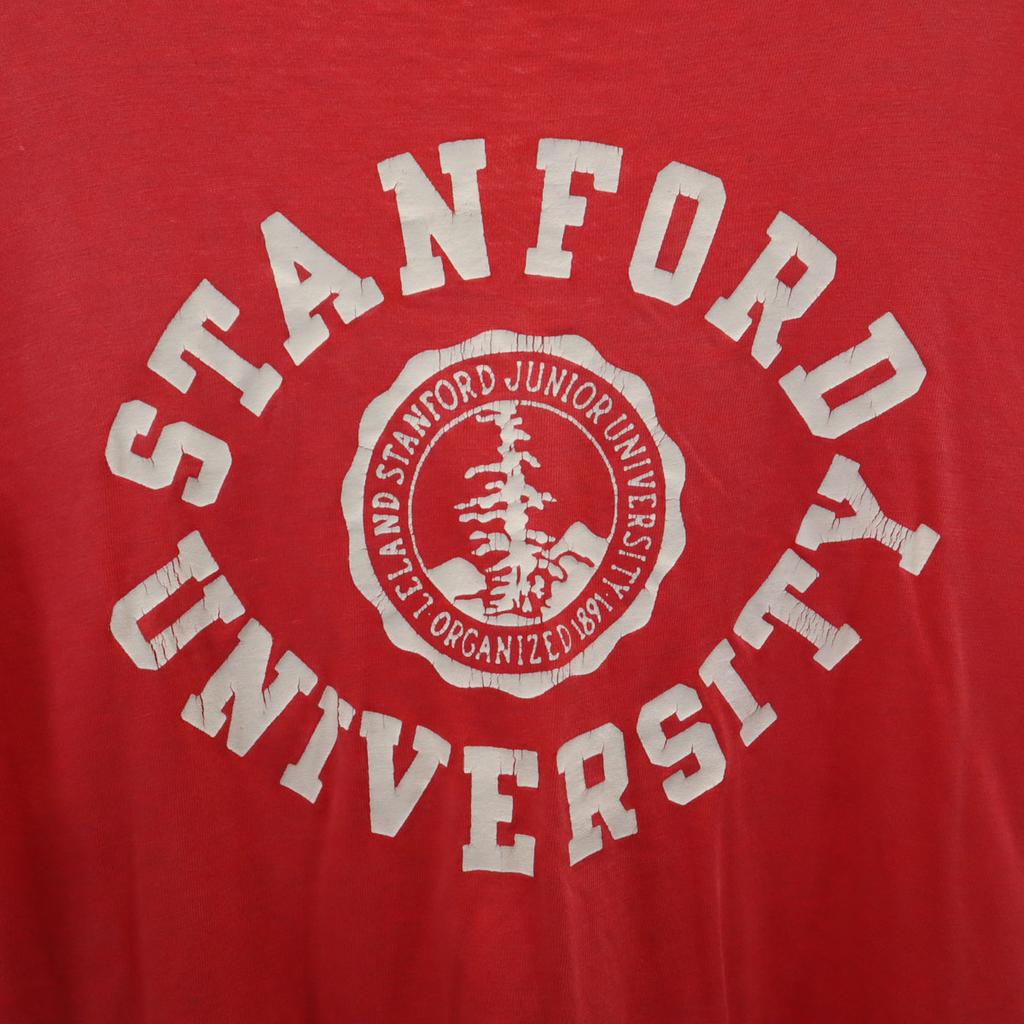 Hanes 80s 90s BEEFY-T USA made old Short sleeve T-shirt L Single stitch Men's Used