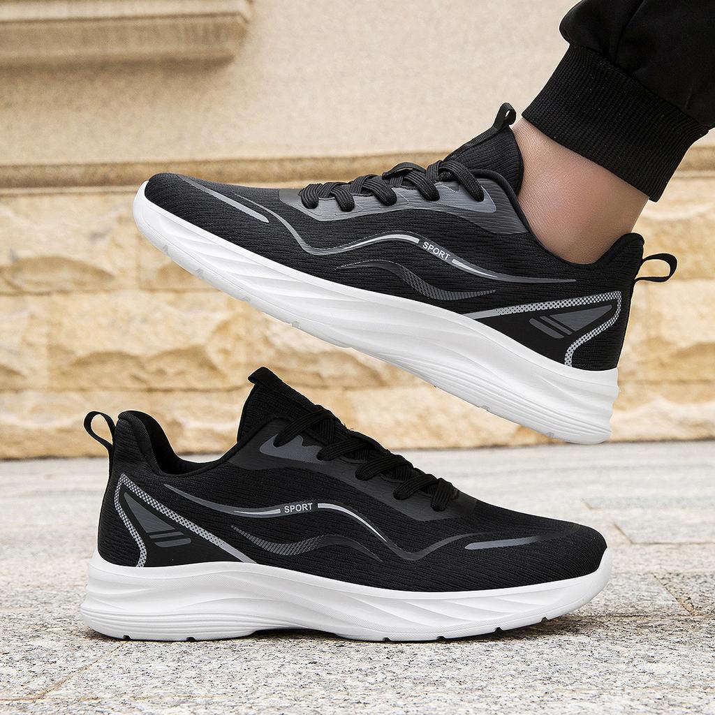 Men Breathable Mesh Running Shoes Soft Sole Casual Sport Sneakers Sizes 39-44 for Walking Training Travel Outdoor and Daily Wear