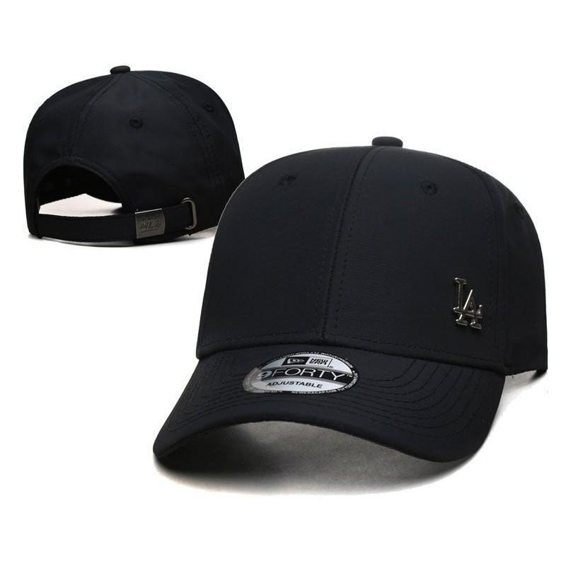 Berretto da Baseball Lettera LA Visiera Curva Regolabile Cotone Lino Cappello da Papà Uomo Donna Sport all'Aperto
