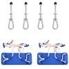 VidaXL Swing Seats with Climbing Stones 2 Pcs, Playground Toys, Swing Seats with Ropes Garden 91032