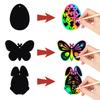 24pcs 2026 New Easter Party Scratch Paintings,Rabbit Festival Scratch Cards,Easter DIY Gift Decoration Hangtags,Home Decoration.