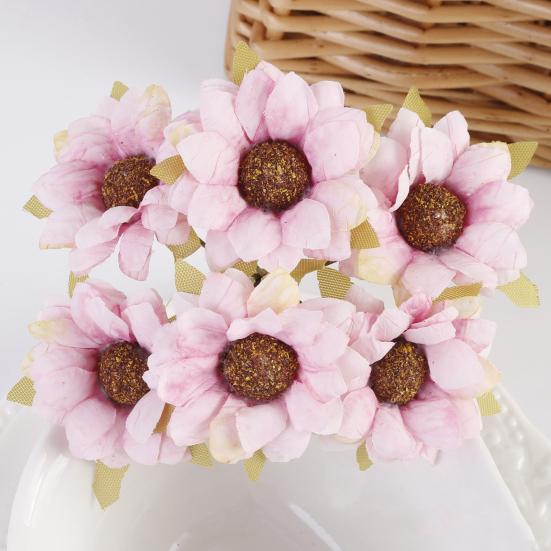 1 Bouquet Artificial Floral Vivid Practical DIY Ornamental DIY Realistic Artificial Fake Chrysanthemum Flower for Daily Life