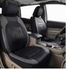 Enhanced 9PCS Universal Waterproof Car Seat Covers Full Set Front Back Protectors Quilted PU Leather with Hooks for All Vehicles