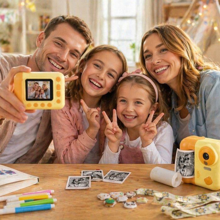 Appareil photo pour enfant - SHOP-STORY - Impression instantanée 48MP - Vidéo 1080p - Impression thermique sans encre
